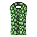 Monster Eyes Pattern Print Double Neoprene Wine Tote