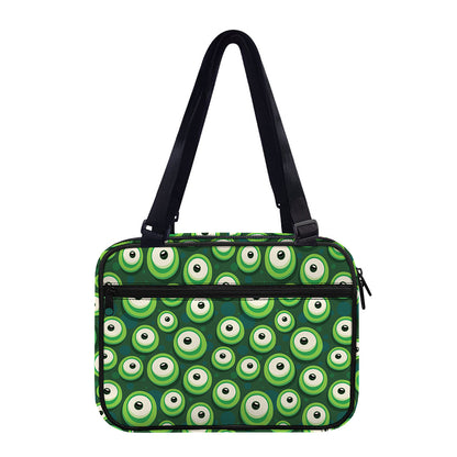 Monster Eyes Pattern Print Double Strap Bible Bag