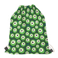 Monster Eyes Pattern Print Drawstring Bag