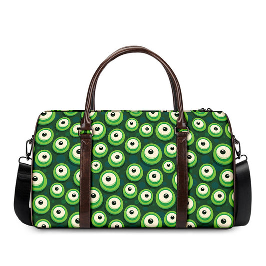Monster Eyes Pattern Print Duffle Bag