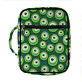 Monster Eyes Pattern Print Front Pocket Bible Bag