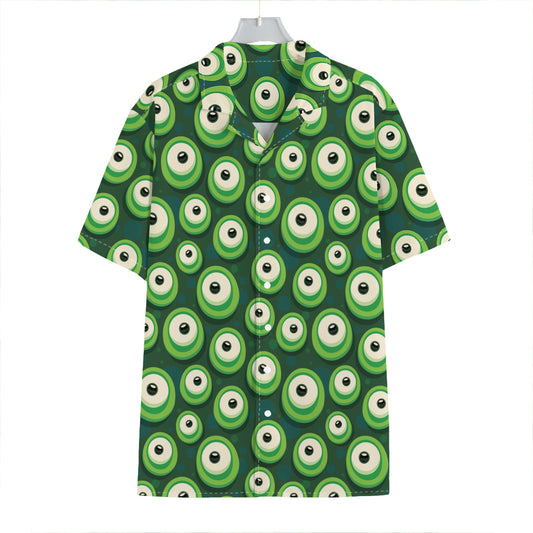 Monster Eyes Pattern Print Hawaiian Shirt