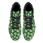 Monster Eyes Pattern Print High Top Leather Sneakers