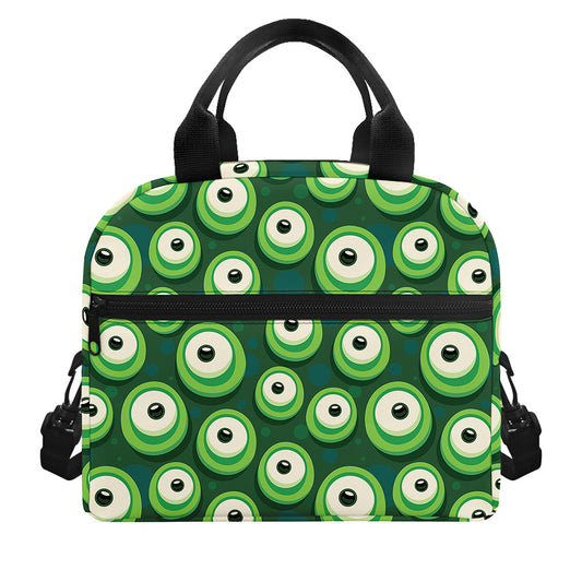 Monster Eyes Pattern Print Insulated Lunch Bag