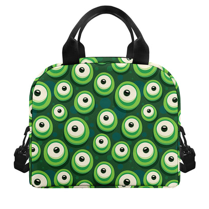 Monster Eyes Pattern Print Insulated Lunch Bag