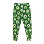 Monster Eyes Pattern Print Jogger Pants