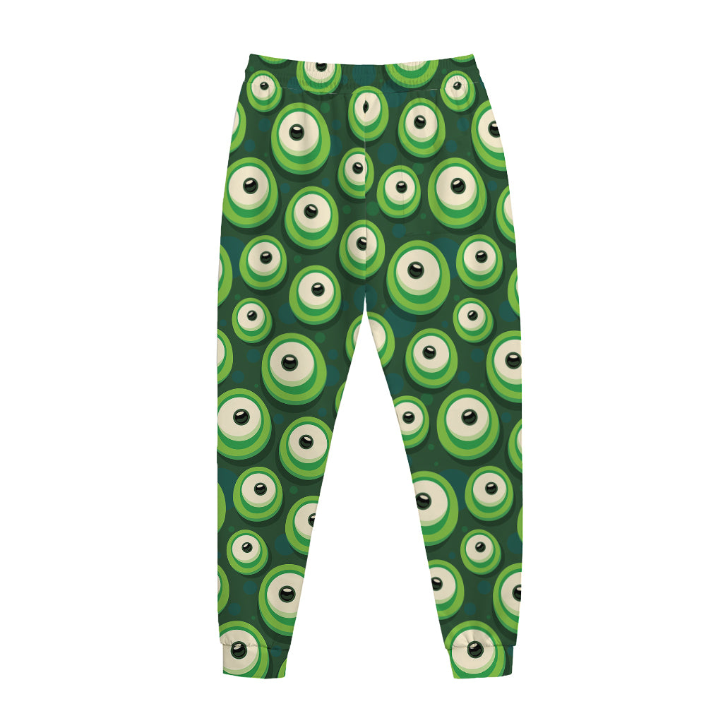 Monster Eyes Pattern Print Jogger Pants