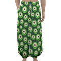 Monster Eyes Pattern Print Lantern Pants