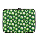 Monster Eyes Pattern Print Laptop Sleeve