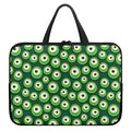 Monster Eyes Pattern Print Laptop Sleeve With Handle
