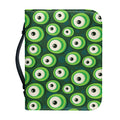 Monster Eyes Pattern Print Leather Bible Cover