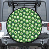 Monster Eyes Pattern Print Leather Spare Tire Cover