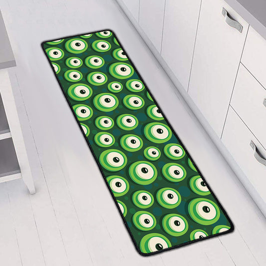 Monster Eyes Pattern Print Long Kitchen Mat