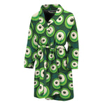 Monster Eyes Pattern Print Men's Bathrobe