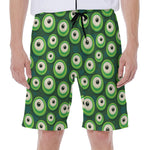 Monster Eyes Pattern Print Men's Beach Shorts