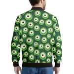 Monster Eyes Pattern Print Men's Bomber Jacket
