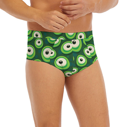 Monster Eyes Pattern Print Men's Briefs