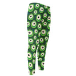 Monster Eyes Pattern Print Men's Compression Pants