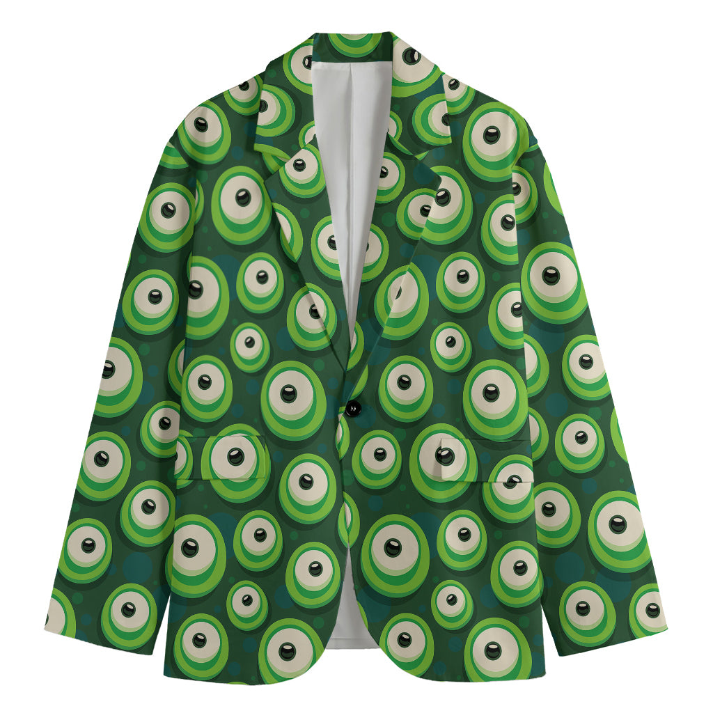 Monster Eyes Pattern Print Men's Cotton Blazer