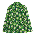 Monster Eyes Pattern Print Men's Cotton Blazer