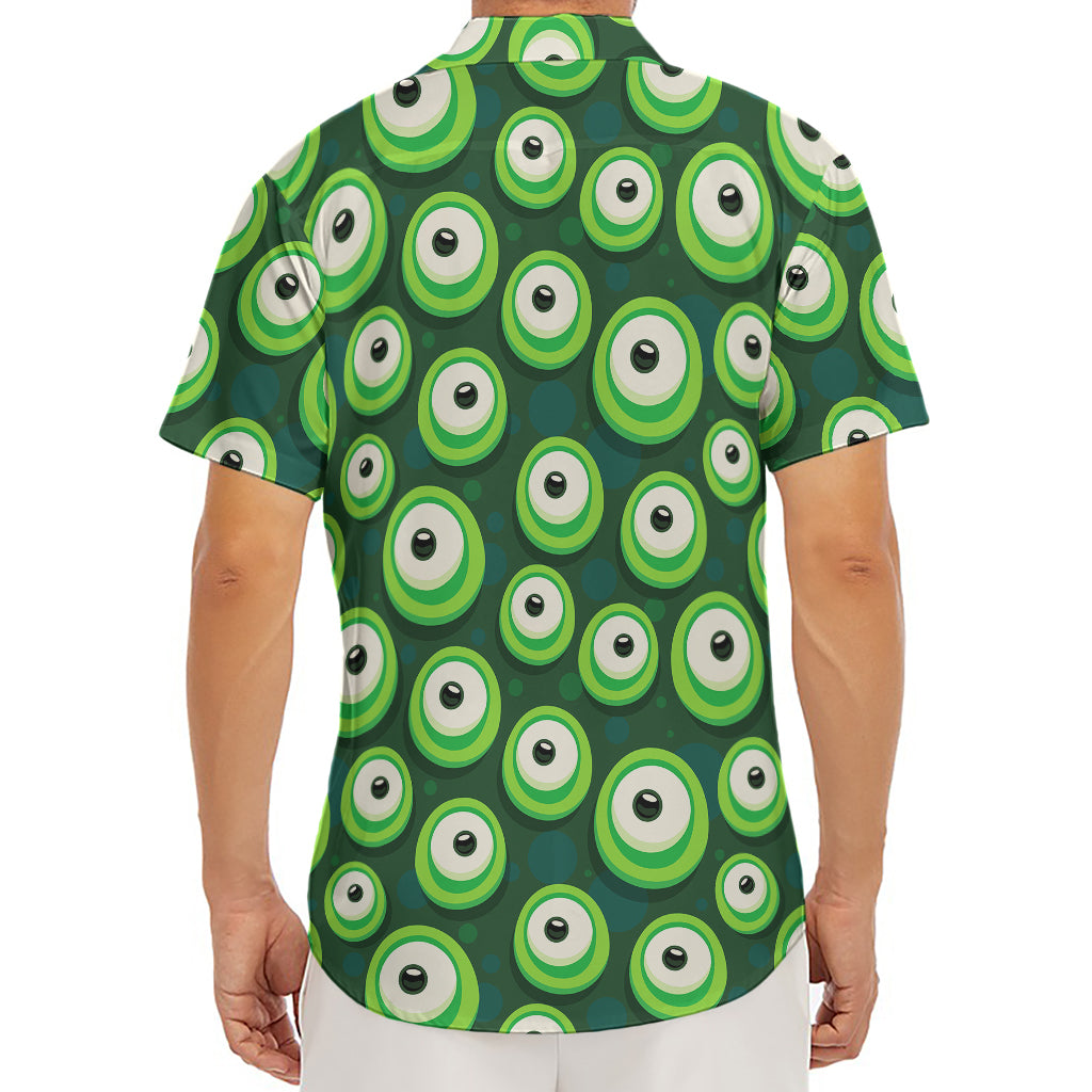 Monster Eyes Pattern Print Men's Deep V-Neck Shirt