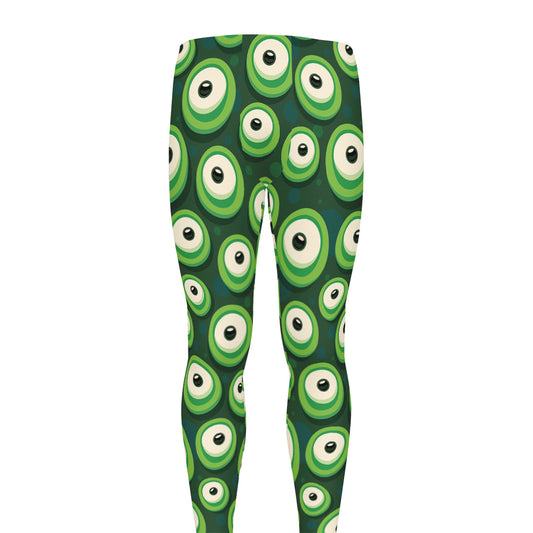 Monster Eyes Pattern Print Men's leggings