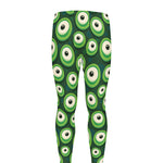 Monster Eyes Pattern Print Men's leggings