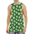 Monster Eyes Pattern Print Men's Muscle Tank Top