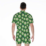 Monster Eyes Pattern Print Men's Rompers