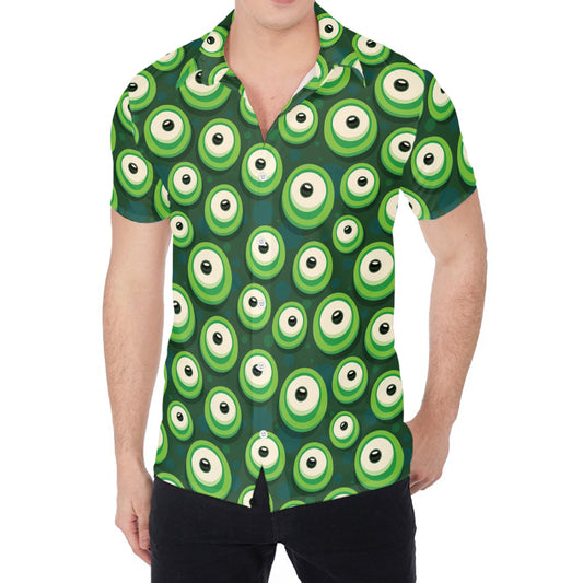 Monster Eyes Pattern Print Men's Shirt