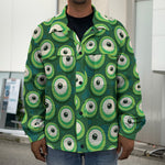 Monster Eyes Pattern Print Men's Shirt Jacket