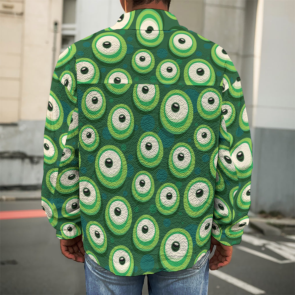 Monster Eyes Pattern Print Men's Shirt Jacket