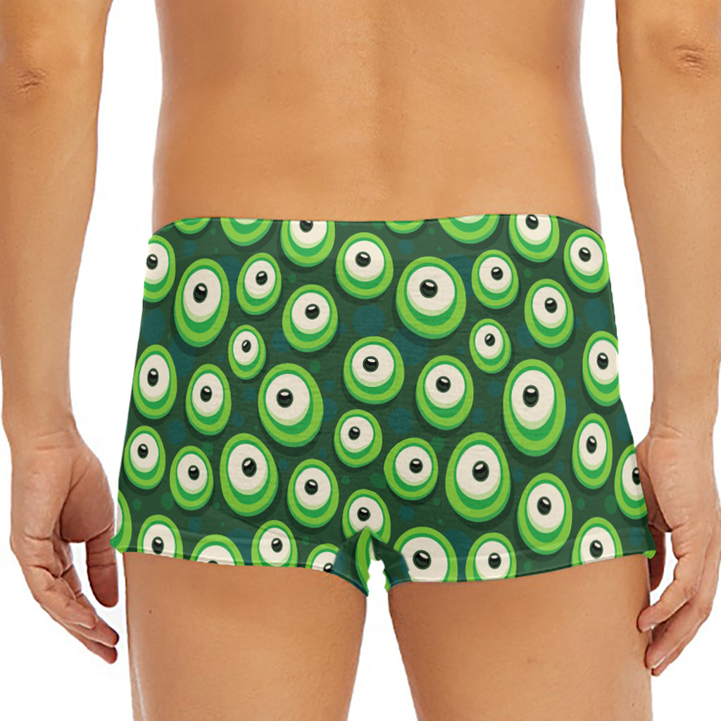 Monster Eyes Pattern Print Men's Short Boxer Briefs