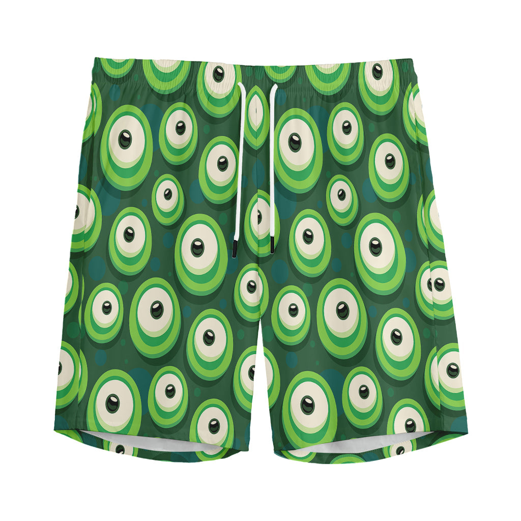 Monster Eyes Pattern Print Men's Sports Shorts