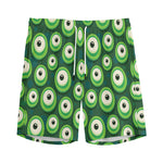 Monster Eyes Pattern Print Men's Sports Shorts