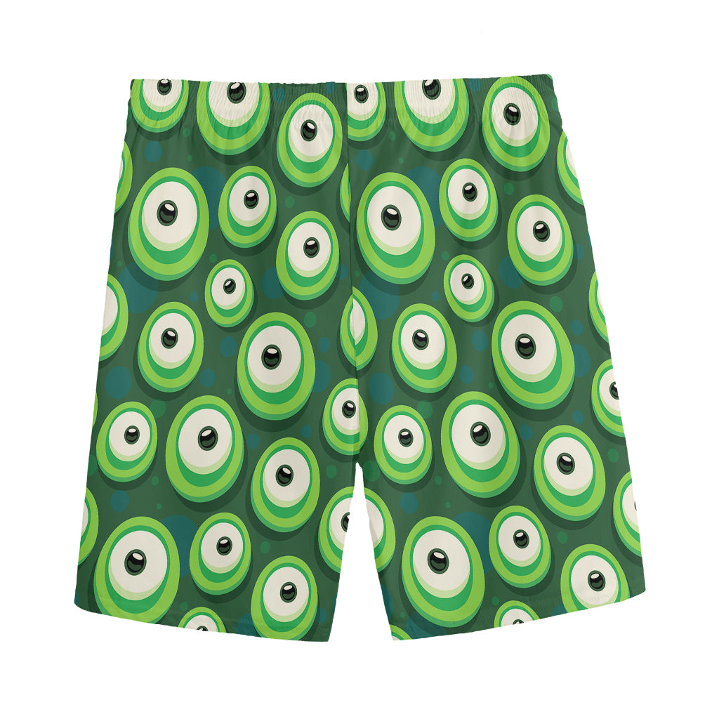 Monster Eyes Pattern Print Men's Sports Shorts