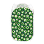 Monster Eyes Pattern Print Mesh Laundry Hamper