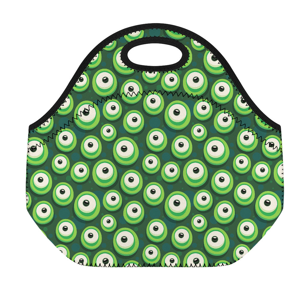Monster Eyes Pattern Print Neoprene Lunch Bag