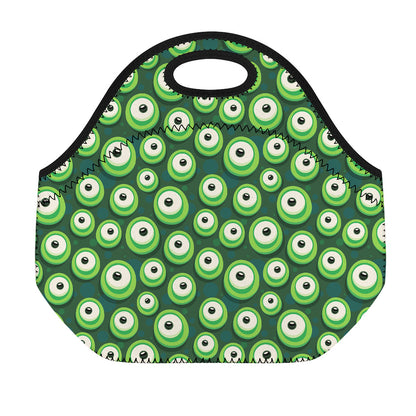 Monster Eyes Pattern Print Neoprene Lunch Bag
