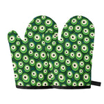 Monster Eyes Pattern Print Oven Mitts