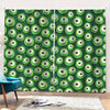 Monster Eyes Pattern Print Pencil Pleat Curtains