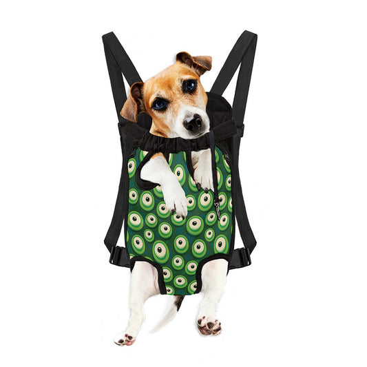 Monster Eyes Pattern Print Pet Carrier Backpack