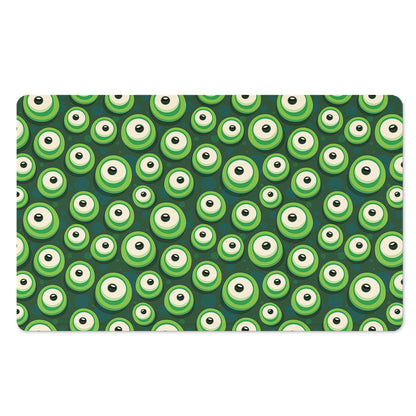 Monster Eyes Pattern Print Polyester Doormat