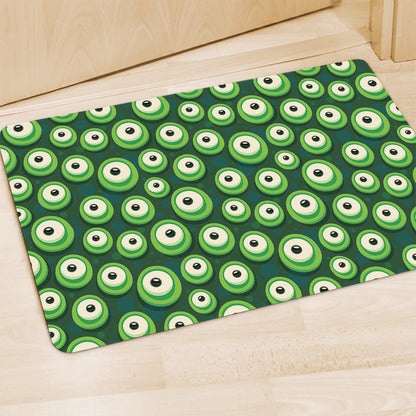 Monster Eyes Pattern Print Polyester Doormat
