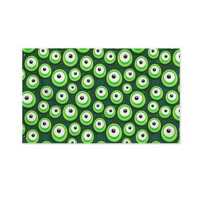 Monster Eyes Pattern Print Polyester Flag