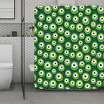 Monster Eyes Pattern Print Polyester Shower Curtain