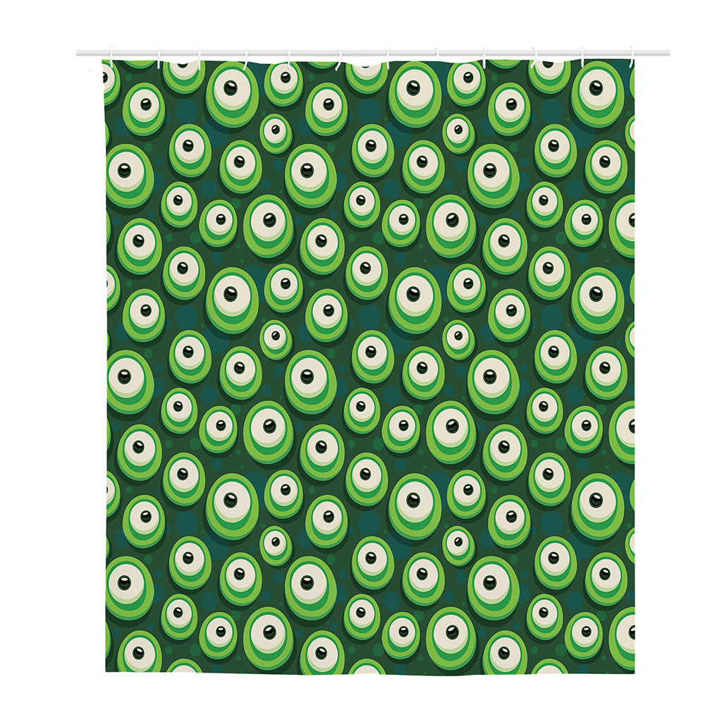 Monster Eyes Pattern Print Polyester Shower Curtain
