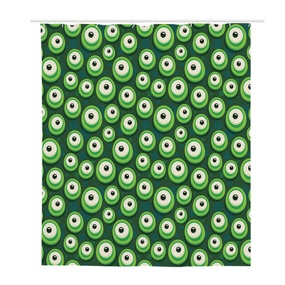 Monster Eyes Pattern Print Polyester Shower Curtain