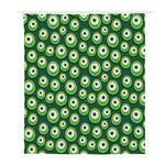 Monster Eyes Pattern Print Polyester Shower Curtain