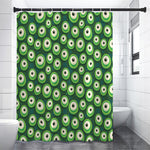 Monster Eyes Pattern Print Premium Shower Curtain
